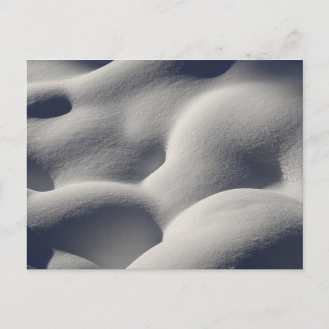 Postal Nieve espumosa, montones de sorbos, naturaleza abs (Anverso)