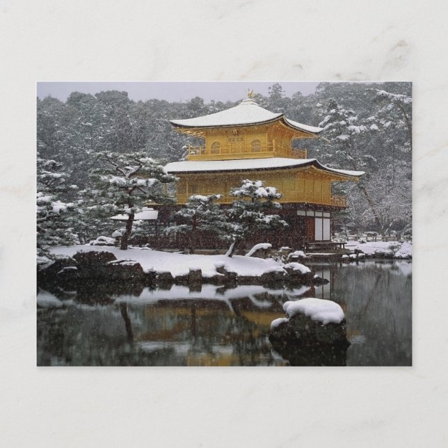 Postal Nieve Kinkaku (Anverso)