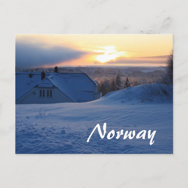 Postal Nieve noruega/Noruega (Anverso)