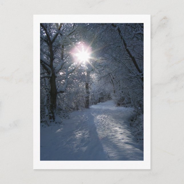 Postal Nieve y luz (Anverso)