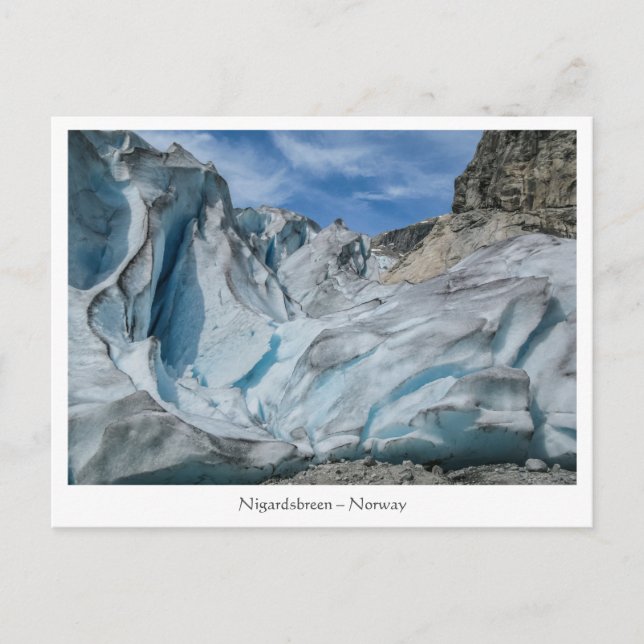 Postal Nigardsbreen Glacier Noruega (Anverso)