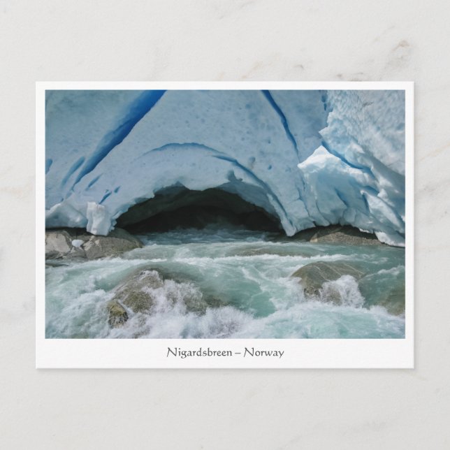 Postal Nigardsbreen Noruega (Anverso)