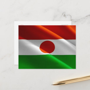 Postal Níger - Bandera onduladora -