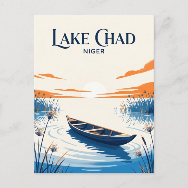 Postal Níger del Lago Chad (Anverso)