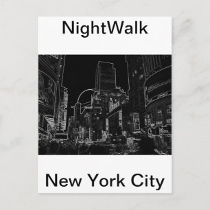 Postal NightWalk New York Times Square CricketDiane