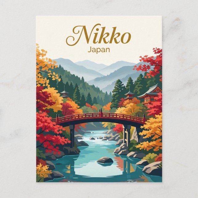 Postal Nikko Japón (Anverso)