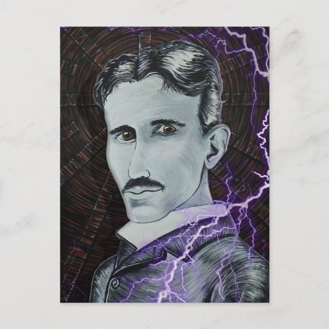 Postal Nikola Tesla (Anverso)
