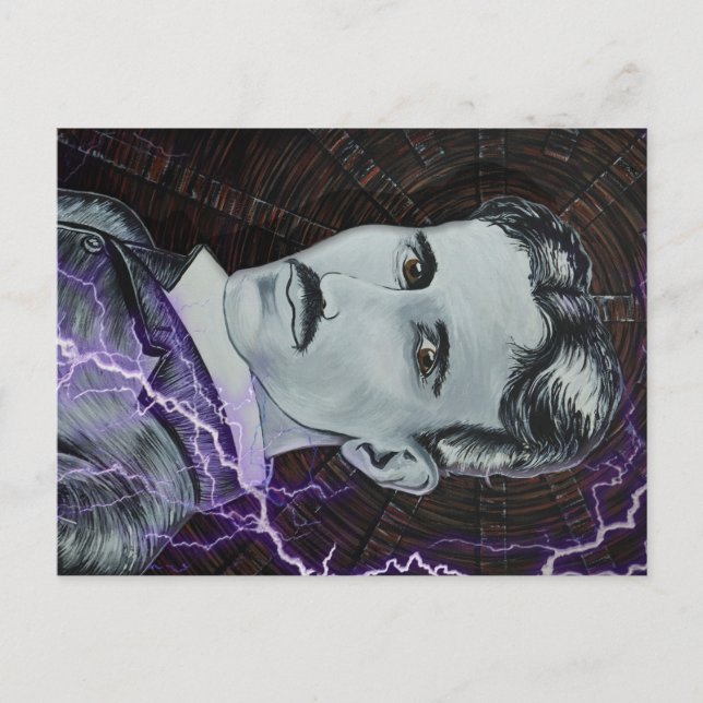 Postal Nikola Tesla (Anverso)