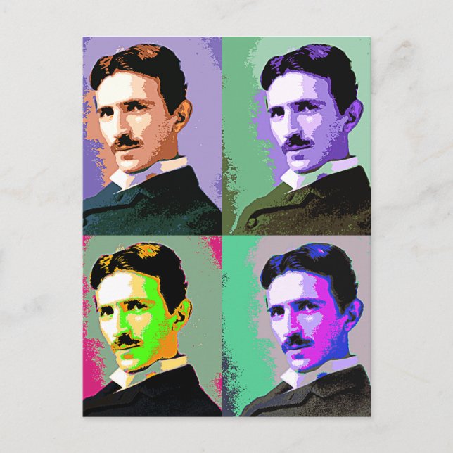 Postal Nikola Tesla (Anverso)