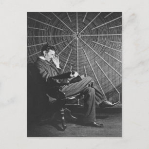 Postal Nikola Tesla, 1896