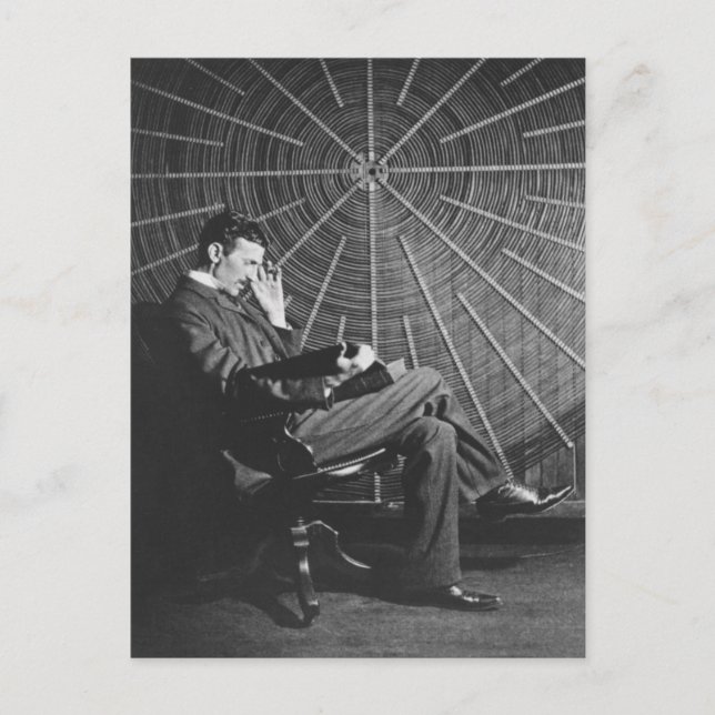 Postal Nikola Tesla, 1896 (Anverso)