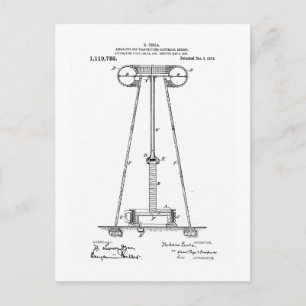 Postal Nikola Tesla Energy Transmission Pantent US1119732