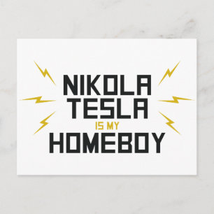 Postal Nikola Tesla es mi hogar