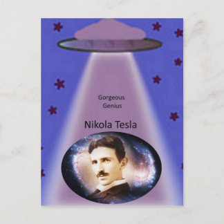 Postal Nikola Tesla Genius
