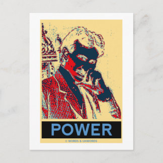 Postal Nikola Tesla Power (Poster similar a Obama)