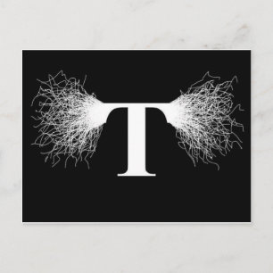 Postal Nikola Tesla - Tesla Coil - Relámpago