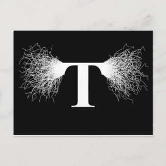 Postal Nikola Tesla - Tesla Coil - Relámpago