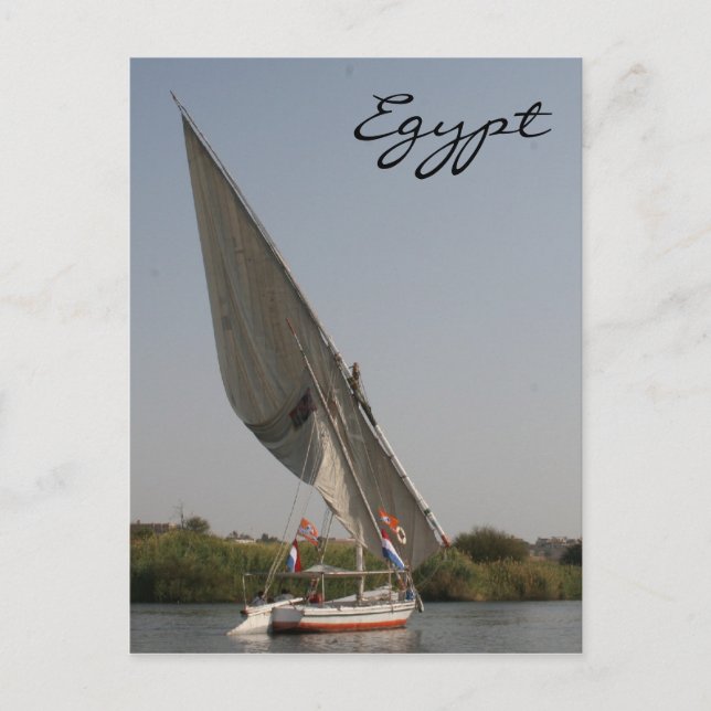 Postal nile felucca egypt (Anverso)
