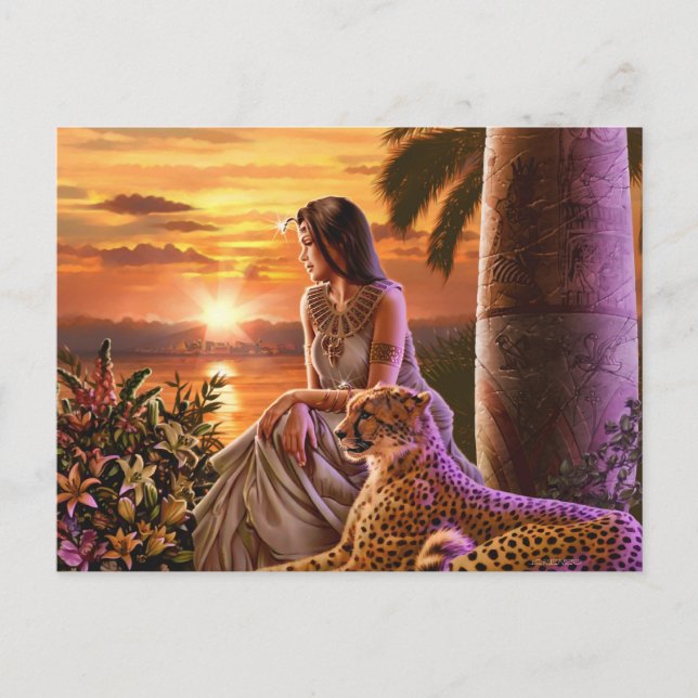 Postal "Nile Sunset" (Anverso)