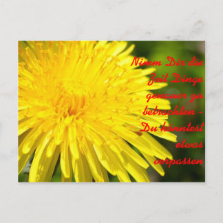 Postal Nimm Dir die Zeit Dinge genauer zu b...