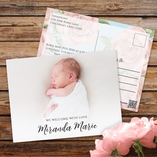 Postal Niña Bebé Sobreposición Simple Texto Fotograma rec (Subido por el creador)