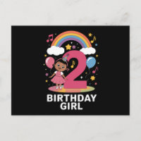 Niña Cumpleaños Dos Años Cumple 2 Años Cumpleaños