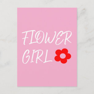 Postal Niña de las Flores