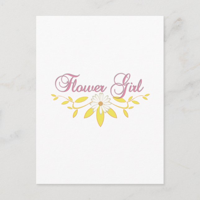 Postal Niña Flor (Anverso)