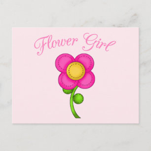 Postal Niña Flor