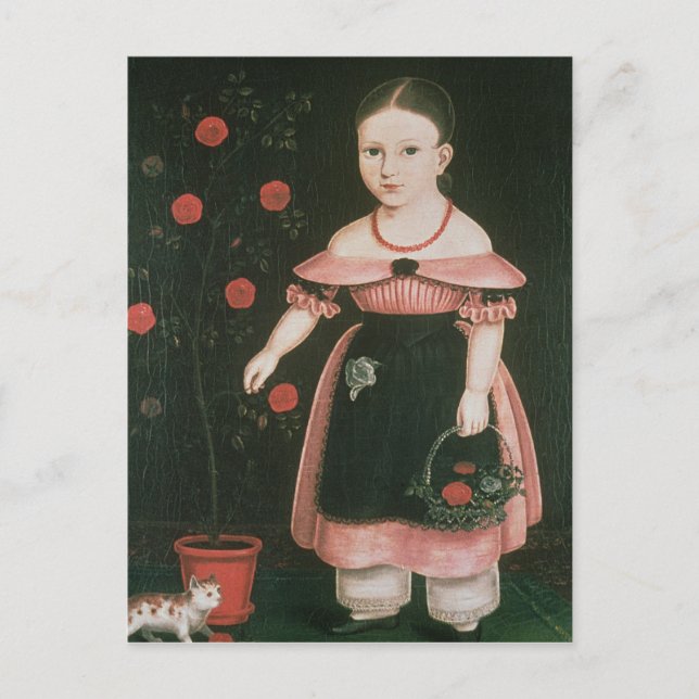 Postal Niña pequeña en lavanda, c.1840 (Anverso)