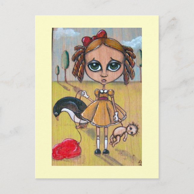 Postal Niña Perdida (Anverso)