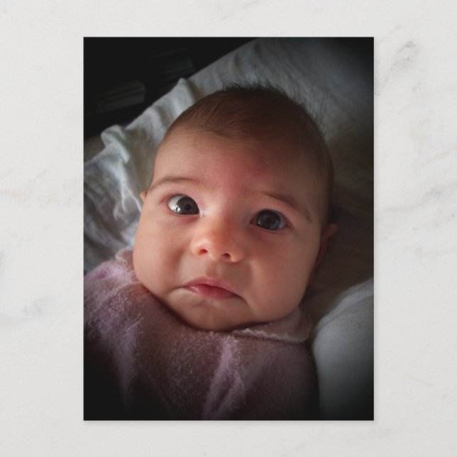 Postal Niña triste triste (Anverso)