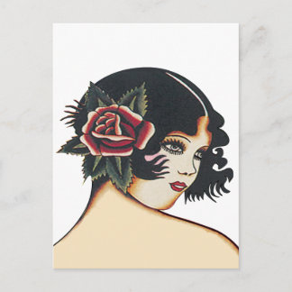 Postal Niña virgen
