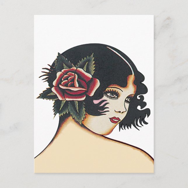 Postal Niña virgen (Anverso)