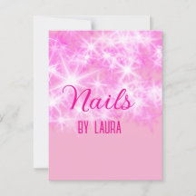 Niñas purpurinas rosadas y nails añaden nombre a s