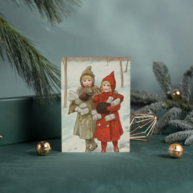 Postal Niñas vitícolas con paquetes (Subido por el creador)