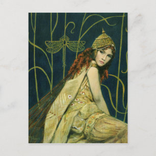 Postal ninfa vintage