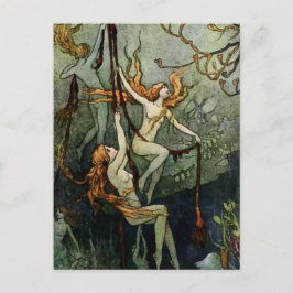 Postal “Ninfas marinas” de Warwick Goble