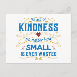 Postal Ningún acto de bondad