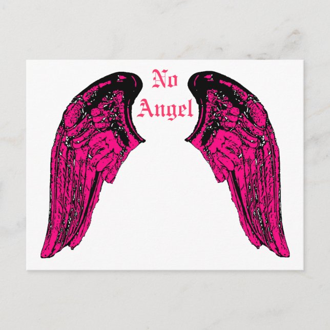 Postal ningún ángel (Anverso)