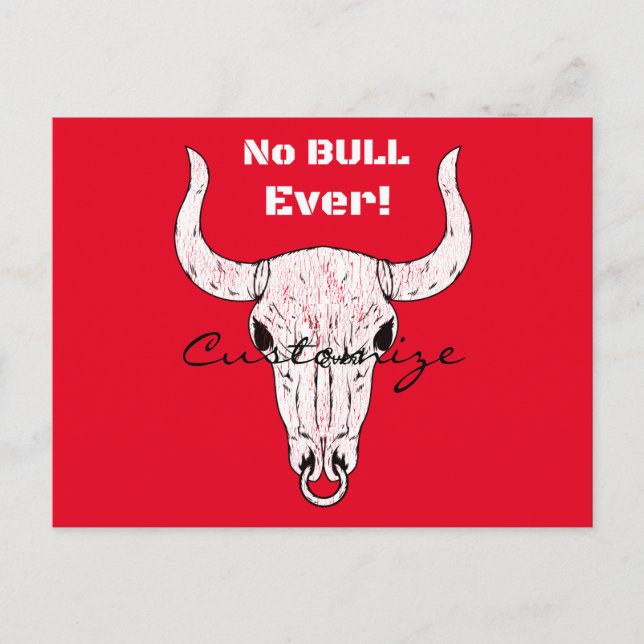Postal Ningún Bull Nunca Thunder_Cove (Anverso)