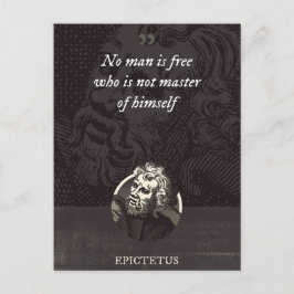 Postal Ningún hombre es libre que no sea dueño de sí mism