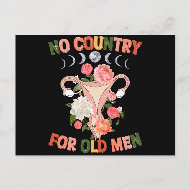 Postal Ningún País Para El Hombre Mayor (Anverso)
