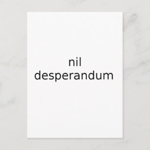 Postal ninguna desesperación nunca desesperación