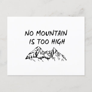 Postal Ninguna montaña es demasiado alta