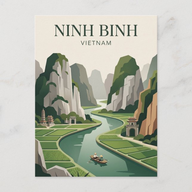 Postal Ninh Binh Vietnam (Anverso)