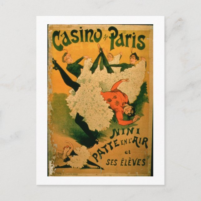 Postal 'Nini Patte En L'Air And Her Students' de Casi (Anverso)