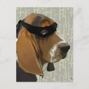 Postal Ninja Basset Hound Dog