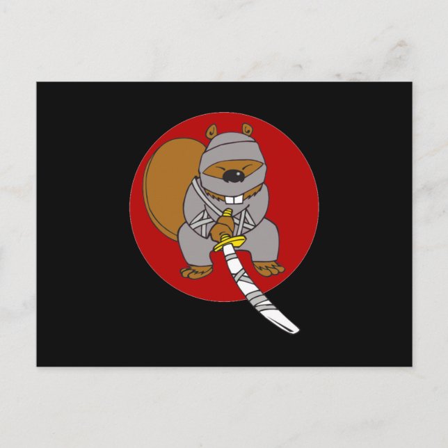 Postal Ninja Beaver (Anverso)