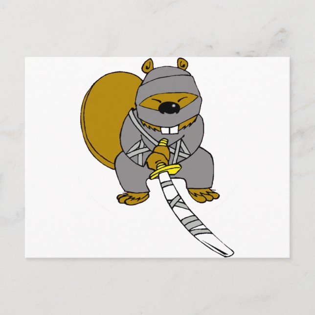 Postal Ninja Beaver (Anverso)